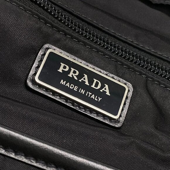 Auth PRADA Re-Nylon x Leather Backpack 2VZ108 Black Nylon Leather - Backpack - Picture 14 of 16